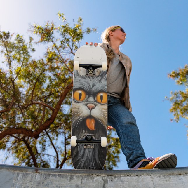 PARQUE DE SKATEBOARD DE GATO ENGRAÇADO (Ao ar livre 1)