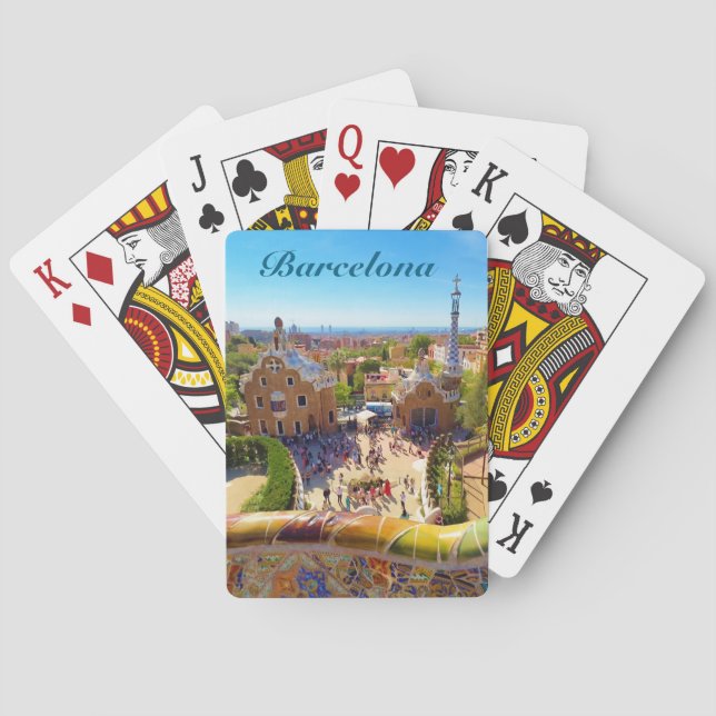 Parque Guell Bacelona, Cartas de Baralho Clássicas (Verso)