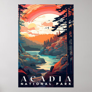 Parque Nacional Acadia, Poster de Muro de Parques