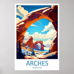 Parque Nacional Arches Impressão de Viagem Arte de