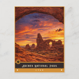 Parque Nacional Arches | Utah Cartão Postal Antigo
