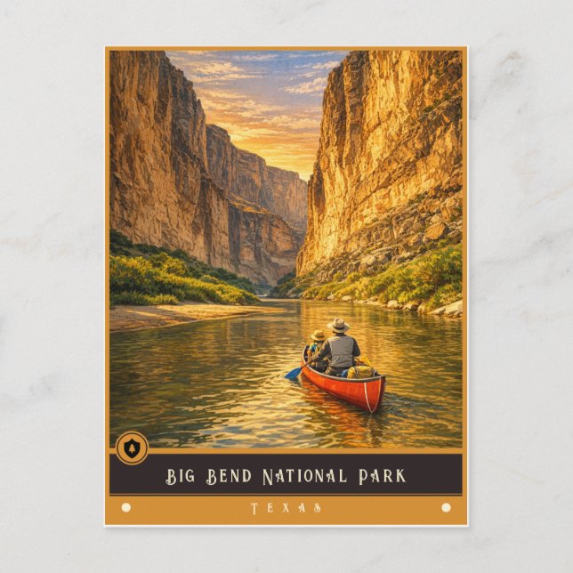Parque Nacional Big Bend Texas | Cartão Postal Ant (Frente)