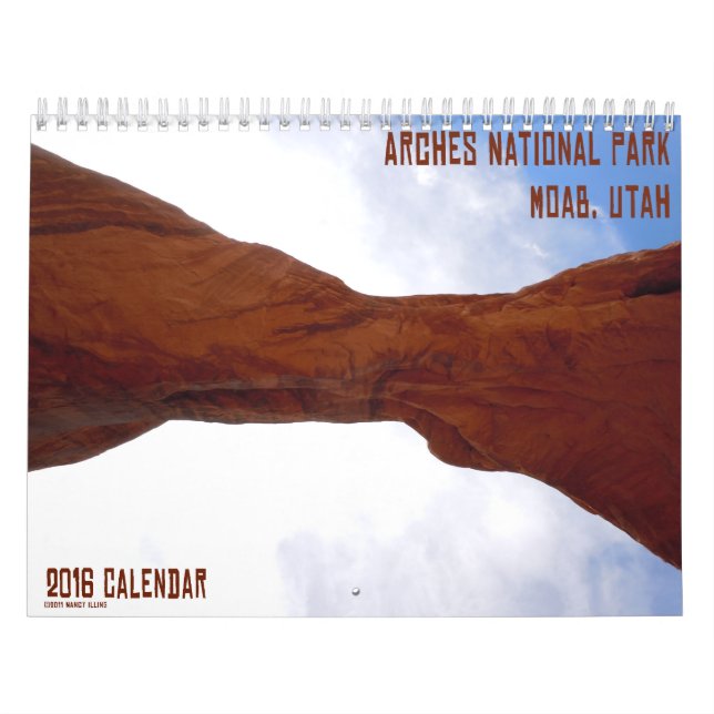 Parque nacional calendário de Moab dos arcos, Utá (Capa)