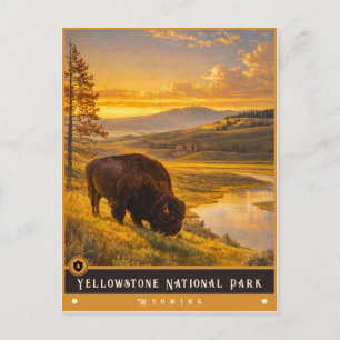 Parque Nacional de Yellowstone   Cartão Postal Ant