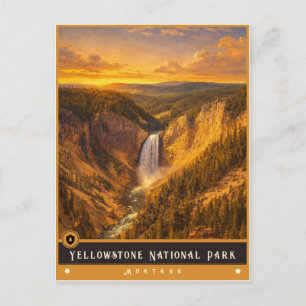Parque Nacional de Yellowstone   Cartão Postal de 