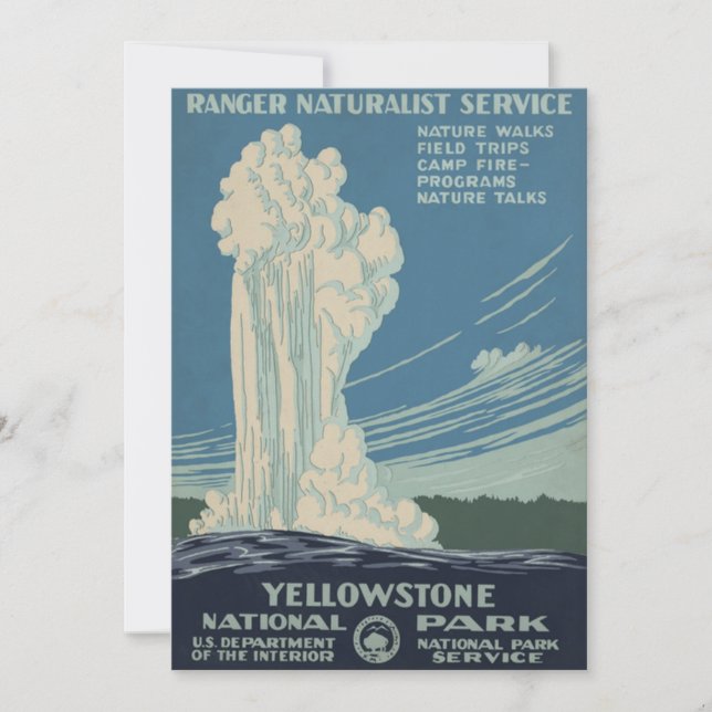 Parque Nacional de Yellowstone Old Faithful (Frente)