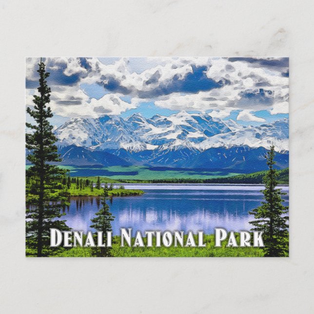 Parque Nacional Denali - Cartão postal (Frente)