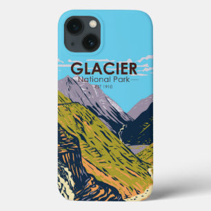 Parque Nacional do Glacier indo para a estrada do 