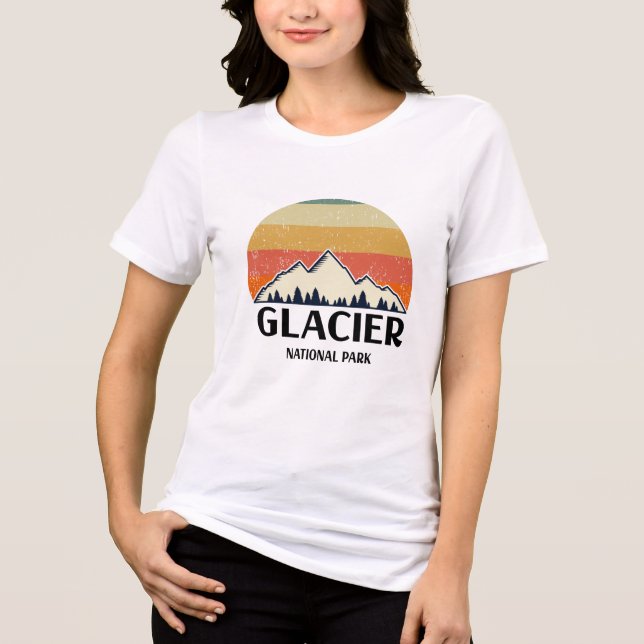 Parque Nacional do Glacier Vintage (Frente)