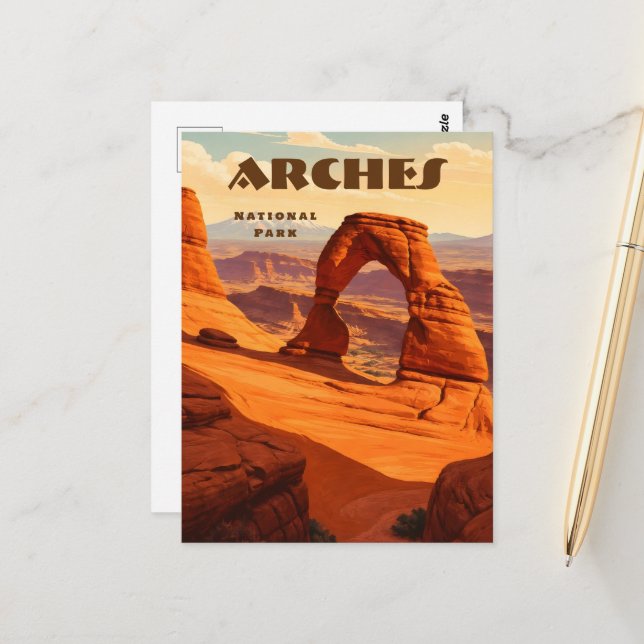Parque Nacional dos Arcos, Utah, EUA Cartão Postal (Frente/Verso In Situ)