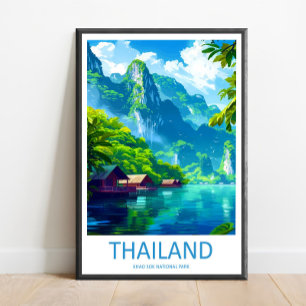 Parque Nacional Khao Sok Arte de Impressão de Viag