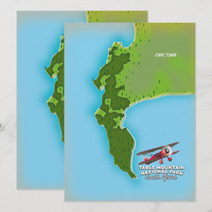 Parque Nacional Montanha da Mesa mapa África do Su
