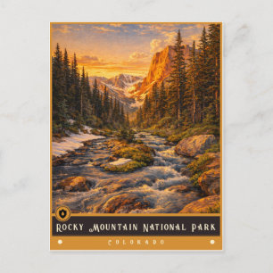 Parque Nacional Montanhas Rochosas Cartão Postal