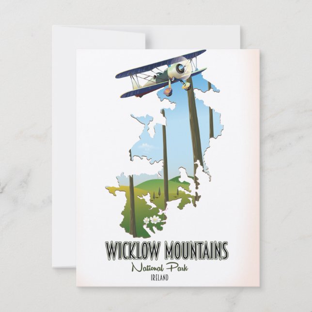 parque nacional montanhas wicklow irlanda mapa (Frente)