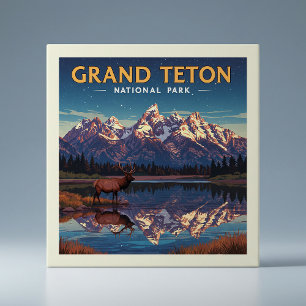 Parque Nacional Vintage Grand Teton