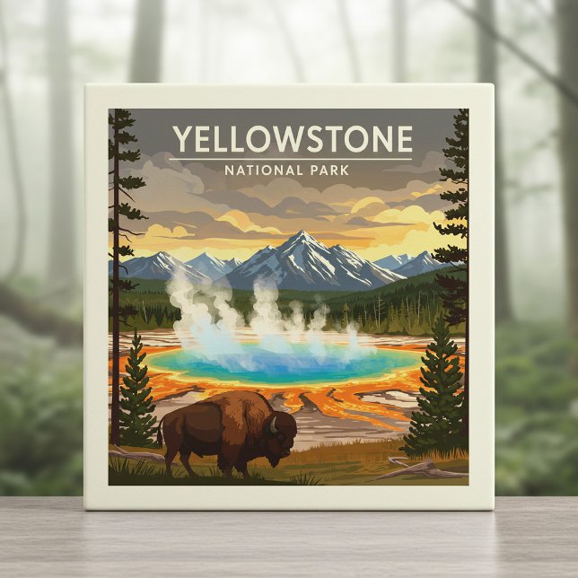 Parque Nacional Vintage Yellowstone (Criador carregado)