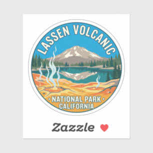 Parque Vulcânico Lassen Adesivo de Viagem