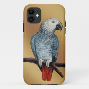 Parrot capas de iphone da Cinza africana