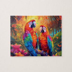 Parrot Cartoon Jigsee Quebra-cabeça