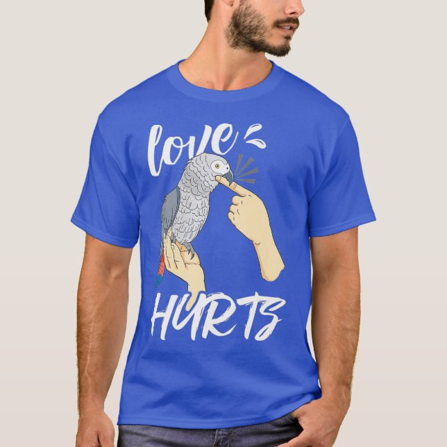 Parrot Engraçado Presente Camisa Pet Parrots Amor (Frente)