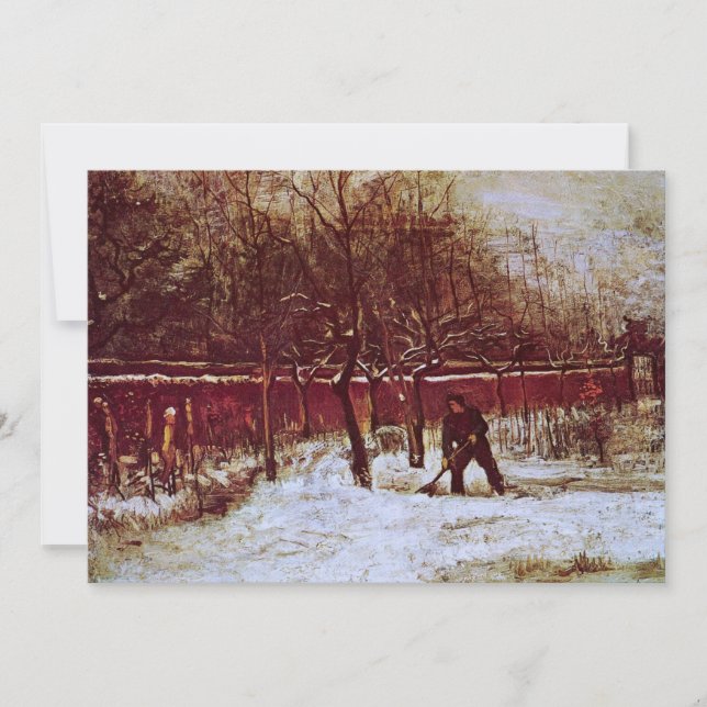 Parsonage Garden em Nuenen por Vincent van Gogh (Frente)