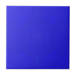 Parte azul escuro 5 do azulejo do fractal de 6