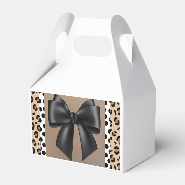 Parte, Chá Favor Caixas de Animais Pontos Impresso (Frente)