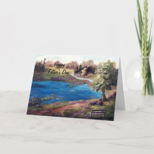 Parte de cartão do dia dos pais do céu