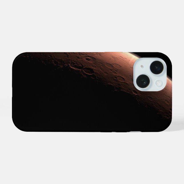 Parte De Marte Na Fronteira De Luz E Escuro. (Verso Horizontal)