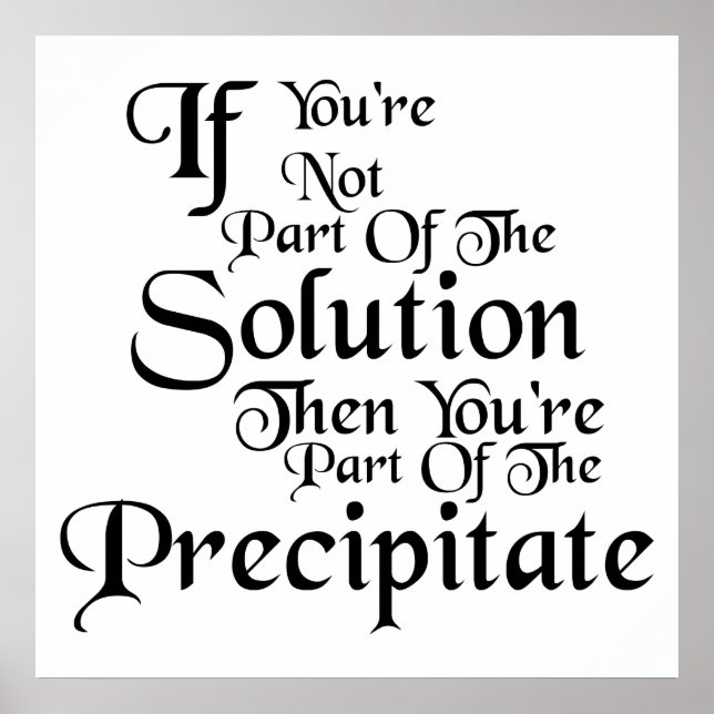 Parte do Precipitado Poster (Frente)