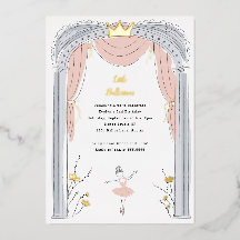 Parte Dourada do Aniversário de criança do Balé do