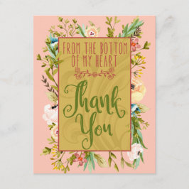 Parte inferior de meus cartões de agradecimentos