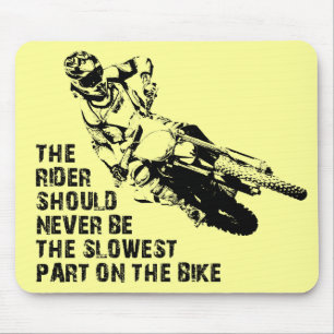 Parte Mais Lenta Moto Motocross Mousepad Engraçado