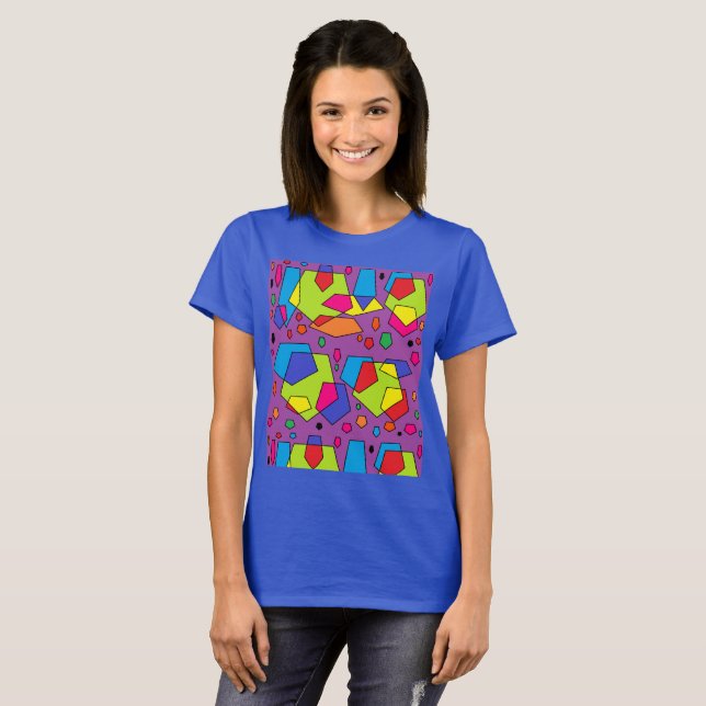 Parte superior da camisa com pedaços grandes e col (Frente Completa)