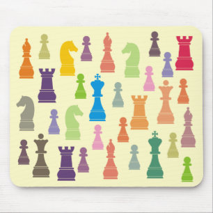 Partes de xadrez Multicoloured Mousepad