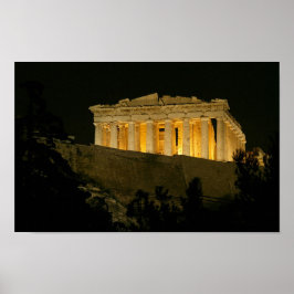 Parthênon na Noite Poster
