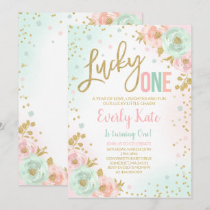 Partido afortunado do convite do aniversário de S