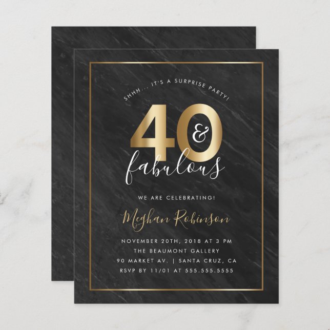 Partido aniversário de 40 anos da Surpresa Dourada (Frente/Verso)