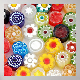Partido colorido da flor. Grande impressão da art