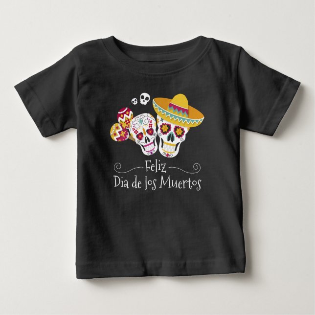Partido Colorido do Dia de Muertos | Camisa Capa (Frente)
