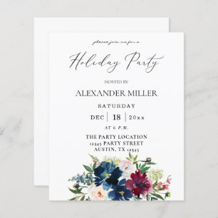 Partido de Férias Florais Brancas, Borgonha e Azul