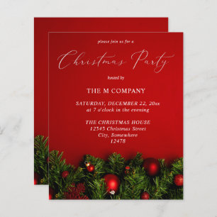 Partido de Natal do Ornamento Vermelho do Orçament