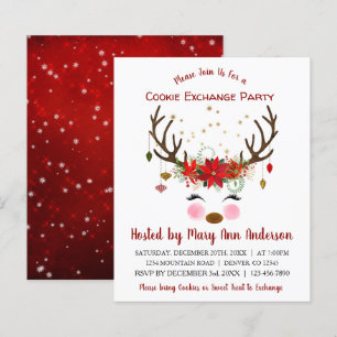 Partido de Troca de Cookies de Natal para Reindeer