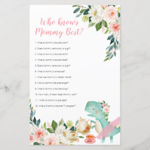 Partido Dinossauro Tea Que Conhece Melhor A Mamãe