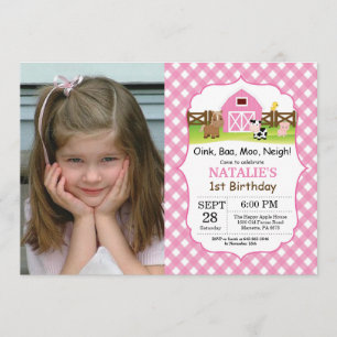 Partido do Barnyard do convite do aniversário da
