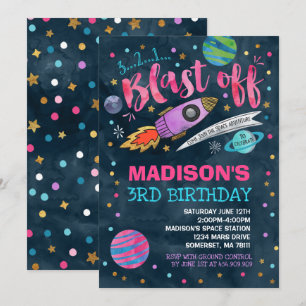 Partido do espaço do convite do aniversário do