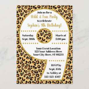 Partido do safari do convite   do aniversário da