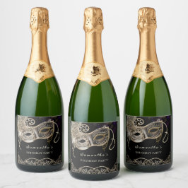 Partido Dourado Púrpura Mascarada Personalizado