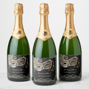 Partido Dourado Púrpura Mascarada Personalizado