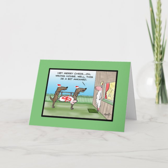 Partido engraçado do erro do cartão de Natal (Frente)